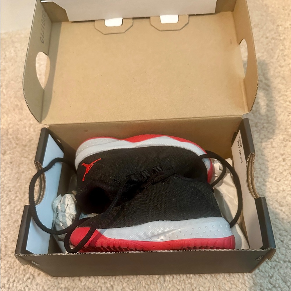 Nike Air Jordan Black and Red Sneakers